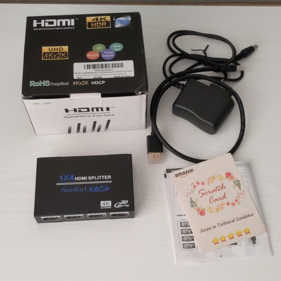 HDMI Other - HDMI SPLITTER 1 TO 4 NEW 4K HDR